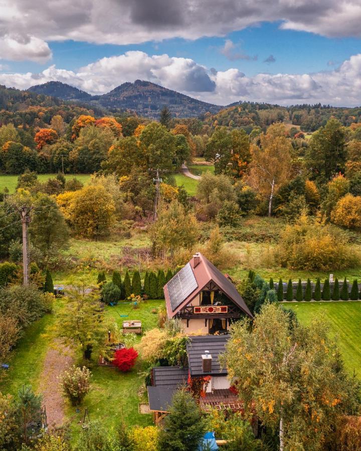 Smyrkowy Dom Z Kominkiem Z Goraca Balia Kolo Karpacza Janowice Wielkie Esterno foto